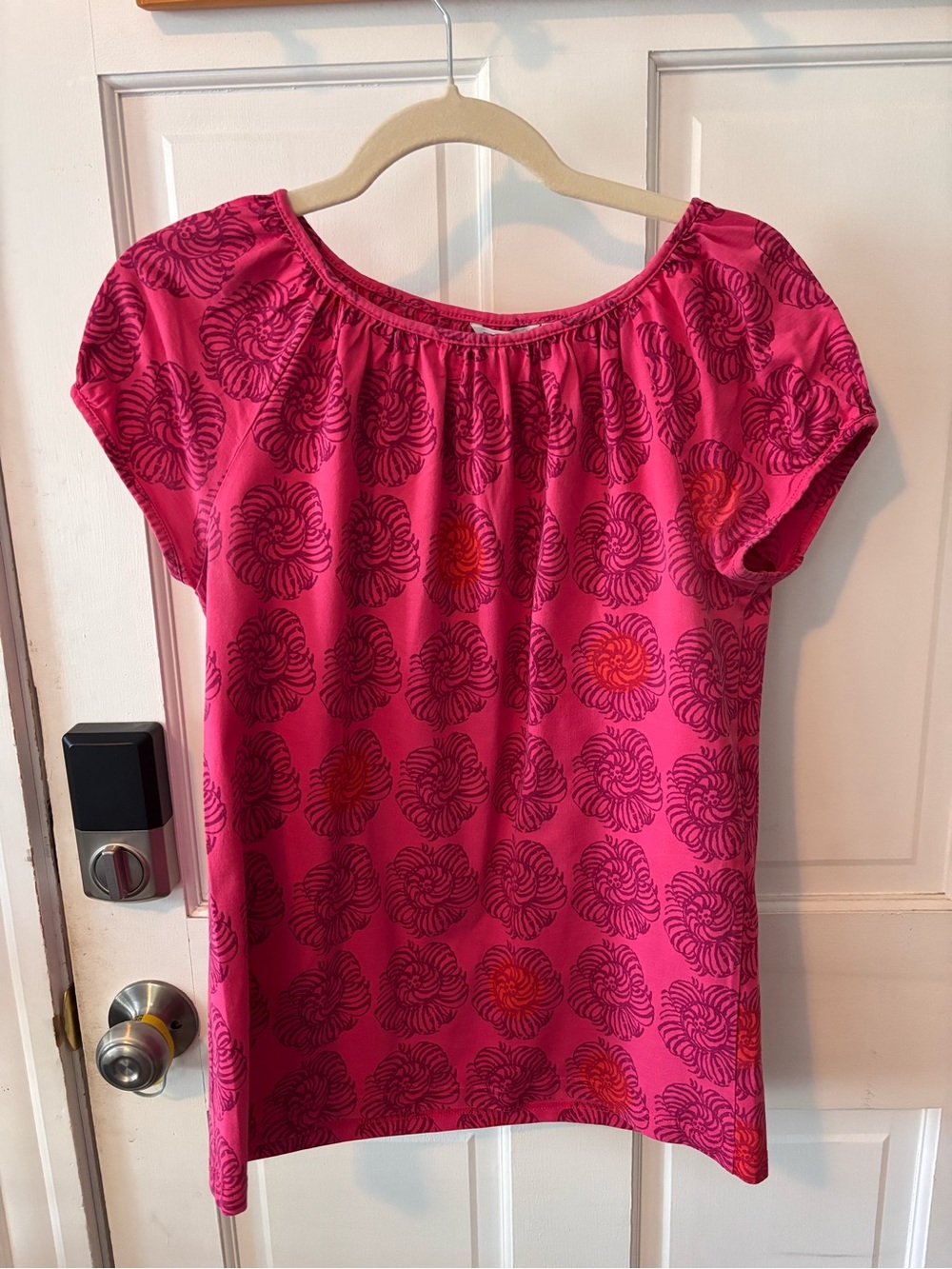 EUC Vintage Pink Marimekko Maruna Trikoo Shirt Women's Sz M Finland